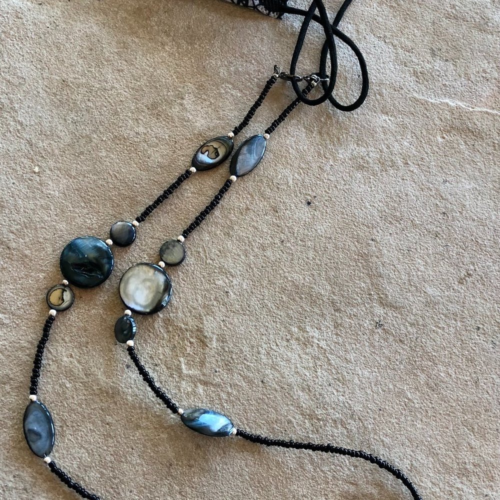 Upcycled Face Mask Lanyard Holder - Vintage Chain